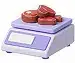Fresh meat products on a digital weighing scale